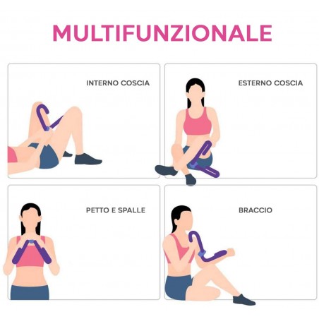 Outil multifonctionnel pour exercices Expanseur pour cuisses Corps Poitrine