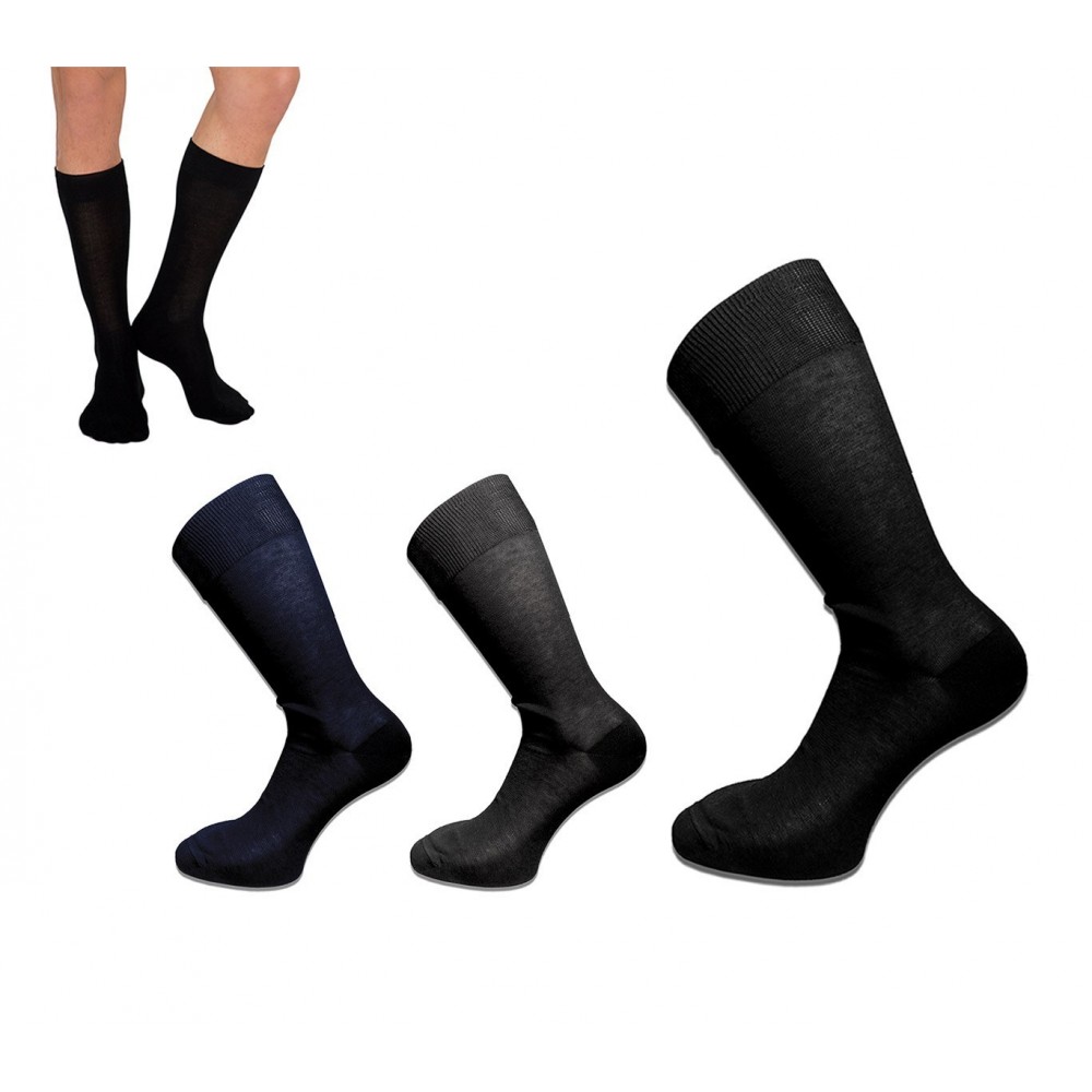 Pack de 6 ou 12 paires de chaussettes - homme - différentes couleurs - taille unique