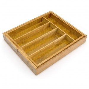 Portecouverts en bambou extensible 550873 38x41x5 cm 7... 2