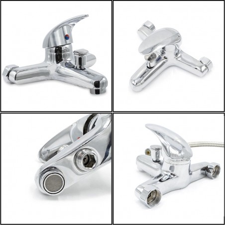 Robinet Mélangeur Baignoire ou Douche Selenia 90041-5 Complet avec Douche 1.5mt