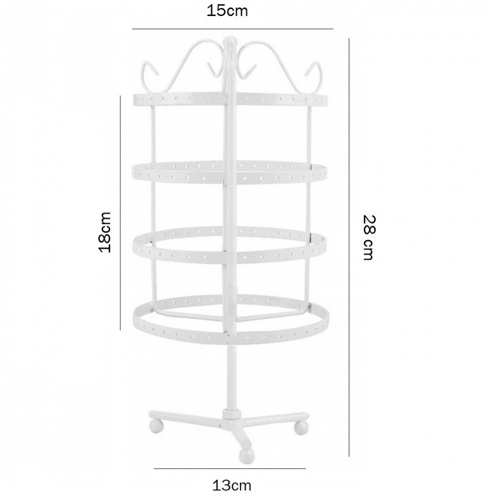 Affichage Porte-bijoux à 4 étages pivotant...