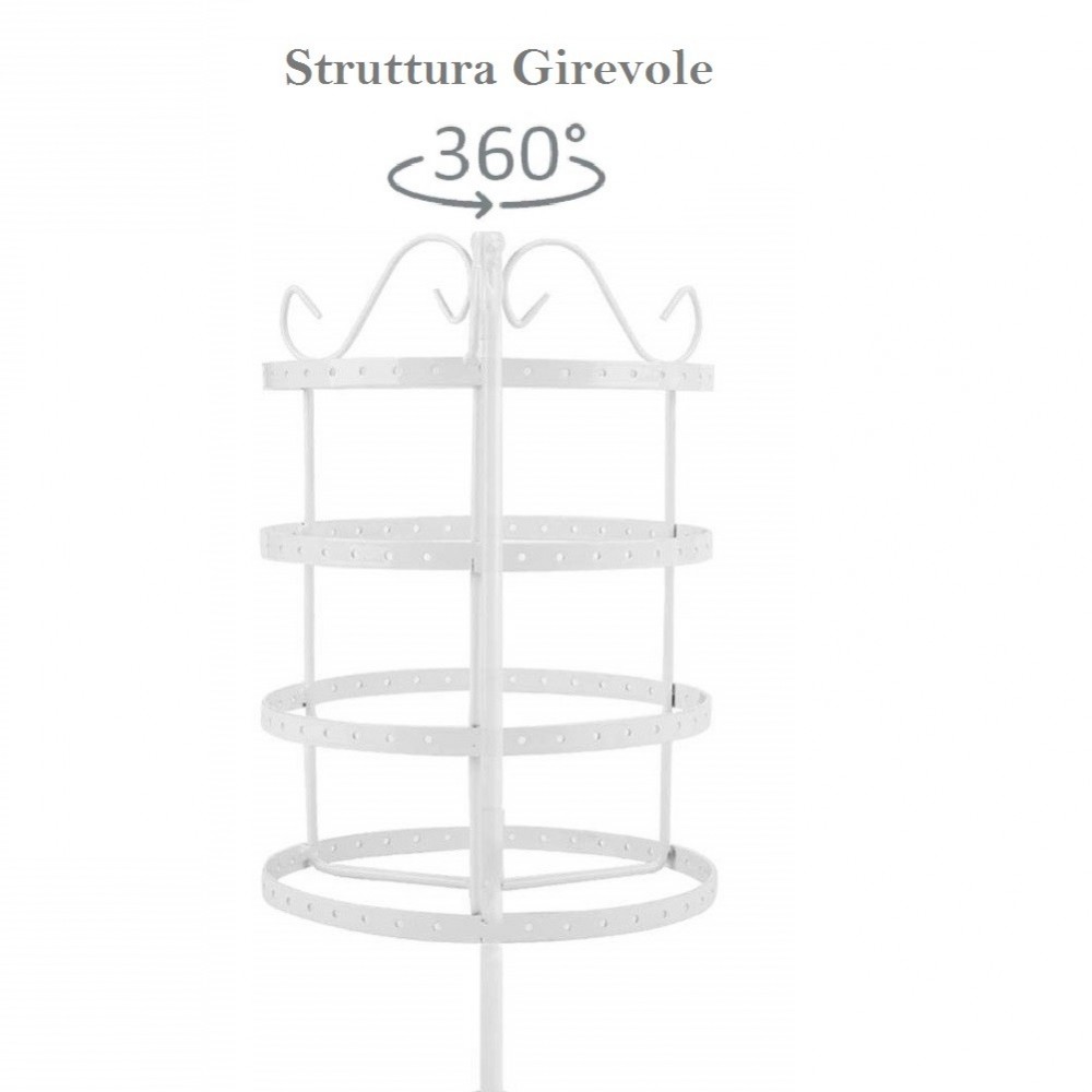 Affichage Porte-bijoux à 4 étages pivotant...