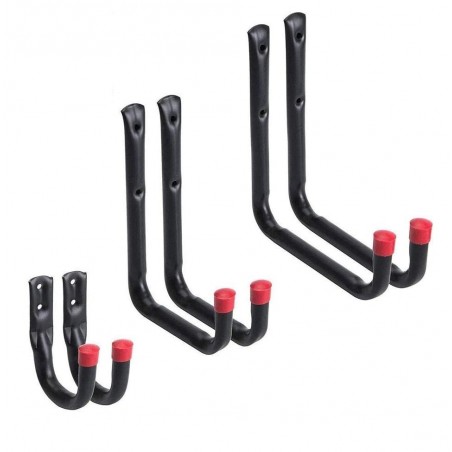 Kit 6 pcs Crochets Universels Polyvalents en Métal Mural en Espace en 3 Mesures