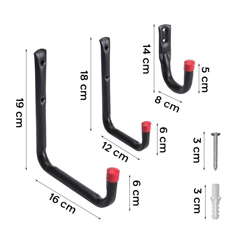 Kit 6 pcs Crochets Universels Polyvalents en...