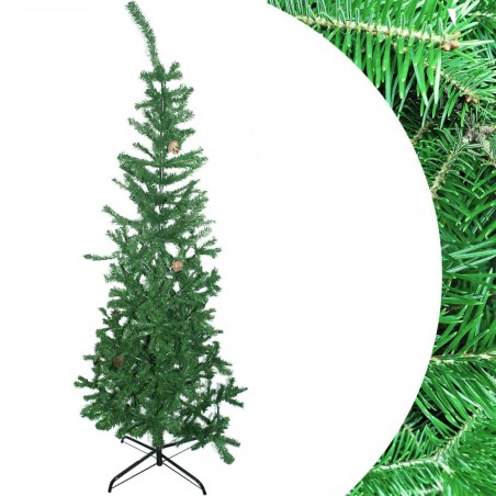 Arbre de Noel 210H cm 245007 avec 531 branches pliantes en PVC sapin artificiel