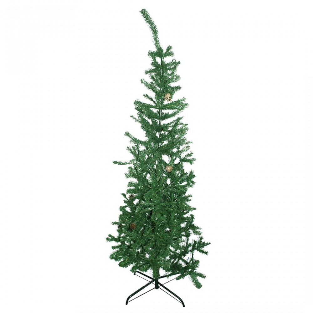 Arbre de Noel 210H cm 245007 avec 531 branches pliantes en PVC sapin artificiel