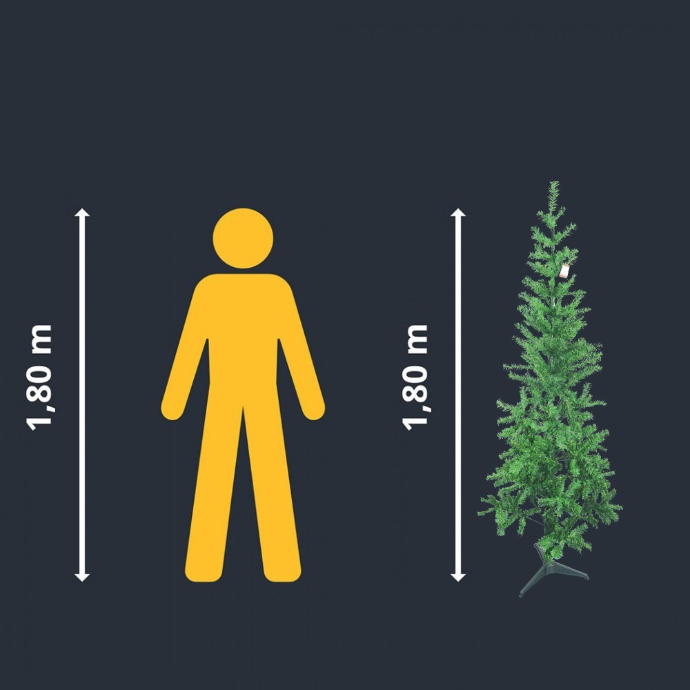 Arbre de Noel 180H cm 245006 avec 342 branches...