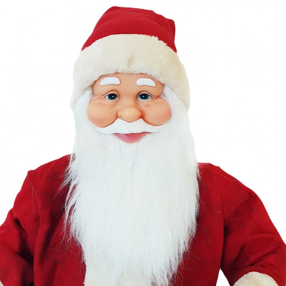 Santa avec robe rouge et crème 144206 80H cm...