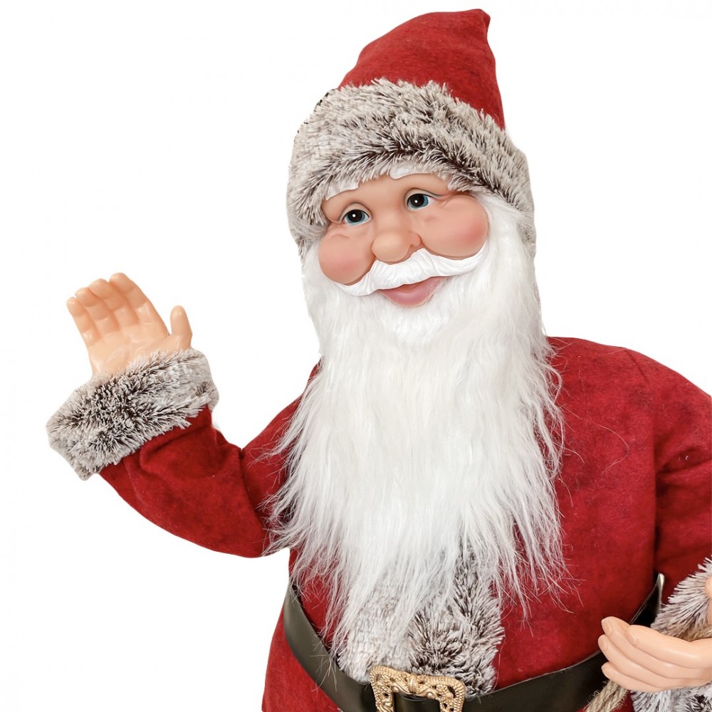 Père Noël Rouge et Gris 144207 80H cm...