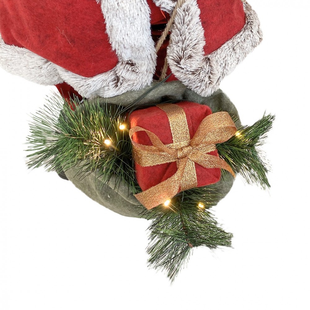 Père Noël Rouge et Gris 144207 80H cm...