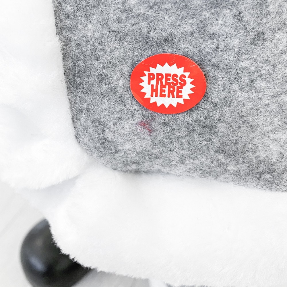 Père Noël gris 144205 décoration de Noël 90H cm...