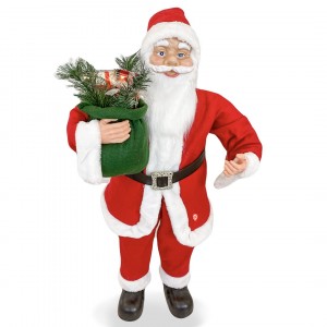 Père Noël rouge et blanc Décoration de Noël 90H cm avec...
