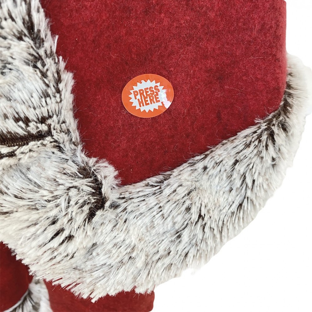 Père Noël rouge et gris Décoration de Noël 90H...