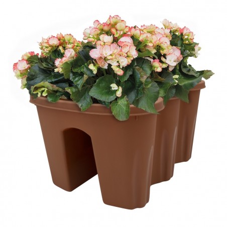 Planteur Balcon pour Balustrade en plastique Vase Porte-fleurs pour Balcon