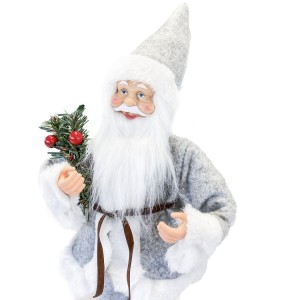 Santa Claus Robe Gris art. 144189 Décoration de Noel... 2