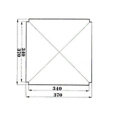 Kit 4 pièces Remplacement du siège en paille avec coins Sigfrido 37x37cm