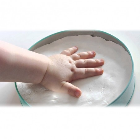 Kit de plâtre pour souvenir des empreintes des enfants faciles à utiliser la main et / ou à pied