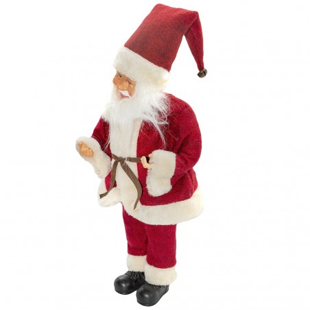Santa Rouge 144194 avec mécanisme à Carillon 45H cm Sons et Mouvement