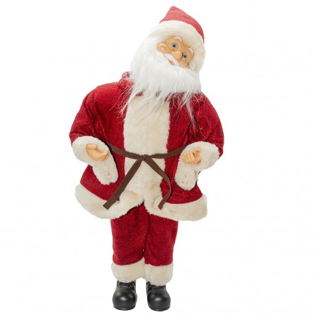 Santa Rouge 144194 avec mécanisme à Carillon 45H cm Sons et Mouvement