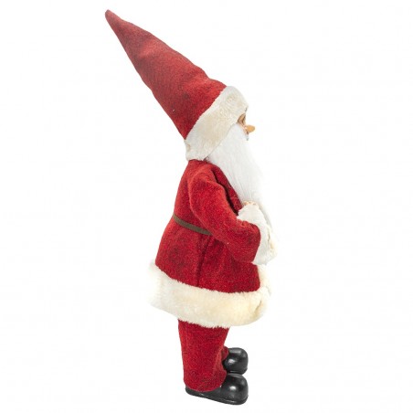 Santa Robe Rouge et Crème 144190 Décoration de Noel 40H avec Mini-lumière