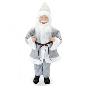 Santa Claus Robe Gris Art 144201 Décoration de Noel 50H...