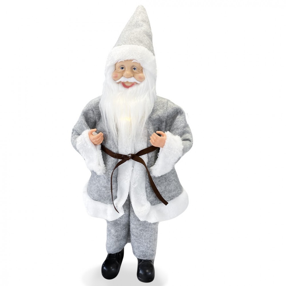 Santa Claus Robe Gris Art 144201 Décoration de...