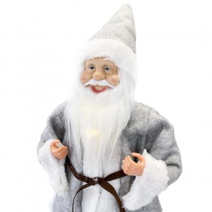 Santa Claus Robe Gris Art 144201 Décoration de Noel 50H... 2