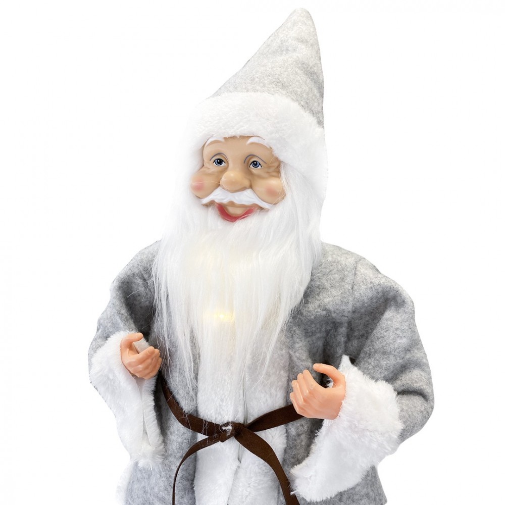 Santa Claus Robe Gris Art 144201 Décoration de...