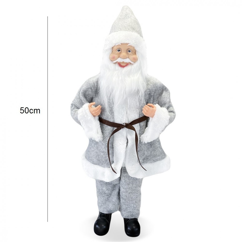 Santa Claus Robe Gris Art 144201 Décoration de...