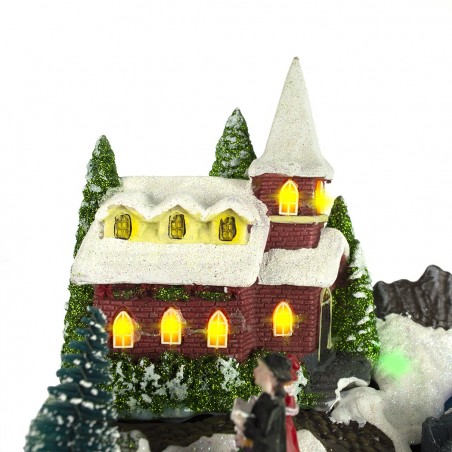 Manège et décor de Noël 899904 avec lumières musique et mouvement Noël