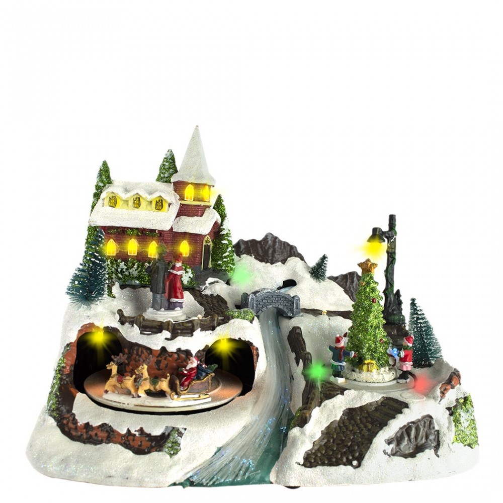 Manège et décor de Noël 899904 avec lumières...