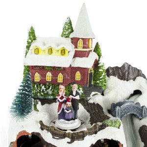 Manège et décor de Noël 899904 avec lumières musique et... 2
