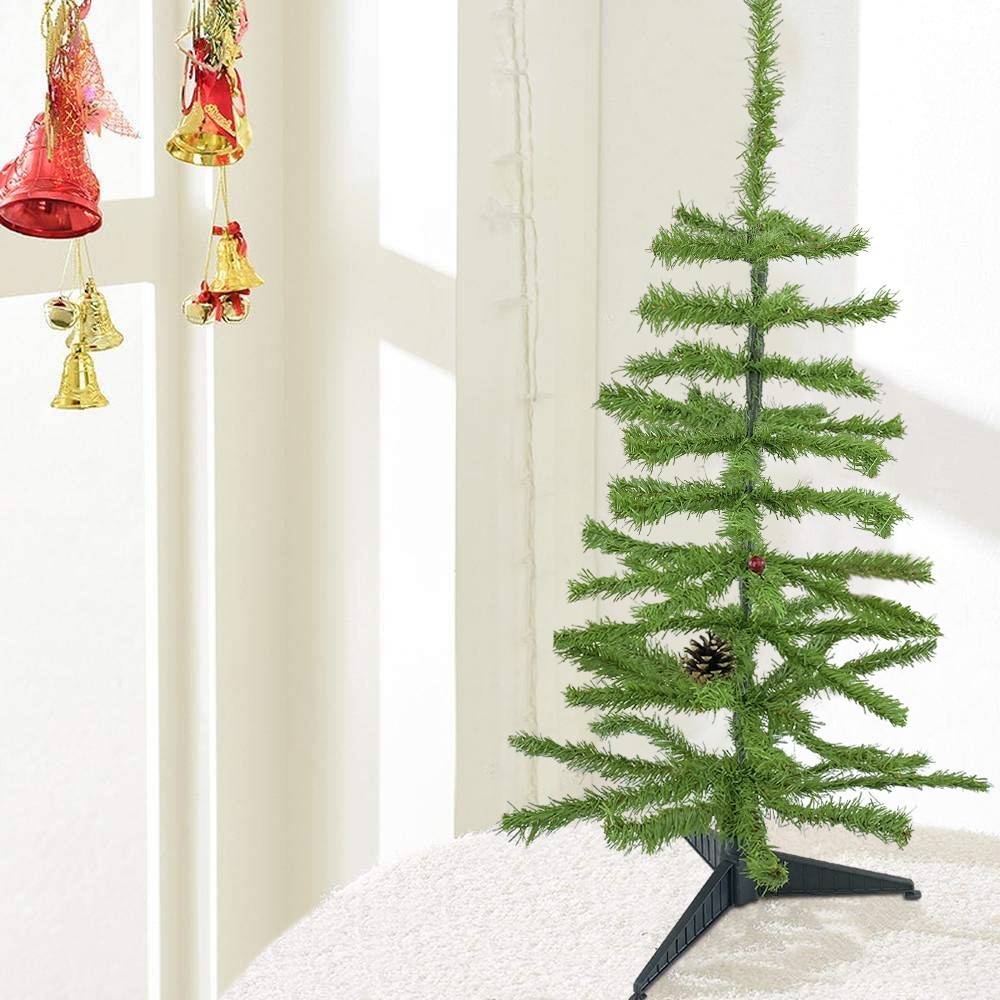 Sapin de Noël 70H Cm Branches pliantes pommes...