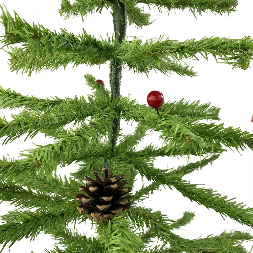 Sapin de Noël 70H Cm Branches pliantes pommes...