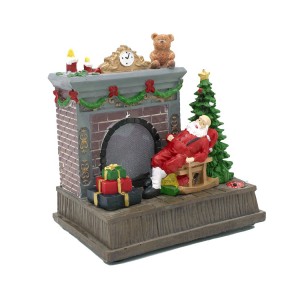 Scénario de carrousel de cheminée Noel et de Santa... 2