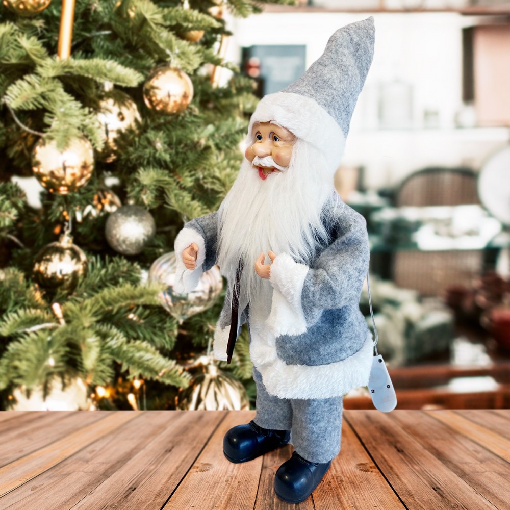 Santa Claus Robe grise 144193 Décoration de...