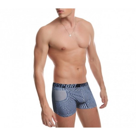 Lot de 4 - 8 - 12 boxers / caleçons en coton SEATTLE hommes - imprimé avec des formes géométriques 