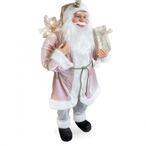 Santa Rose Avec Robe En Velours Décoration 110H Cm... 2