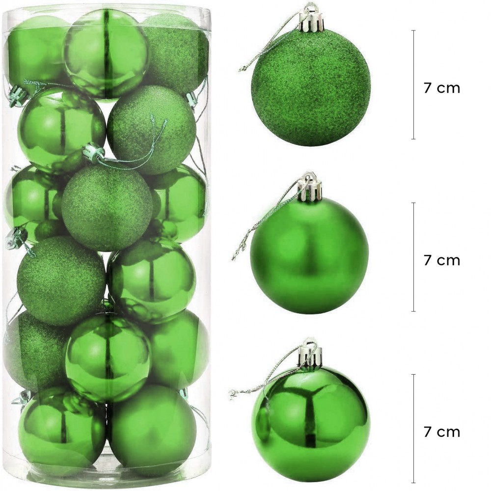 Lot 24 boules de Noël 7 cm diamètre décorations...