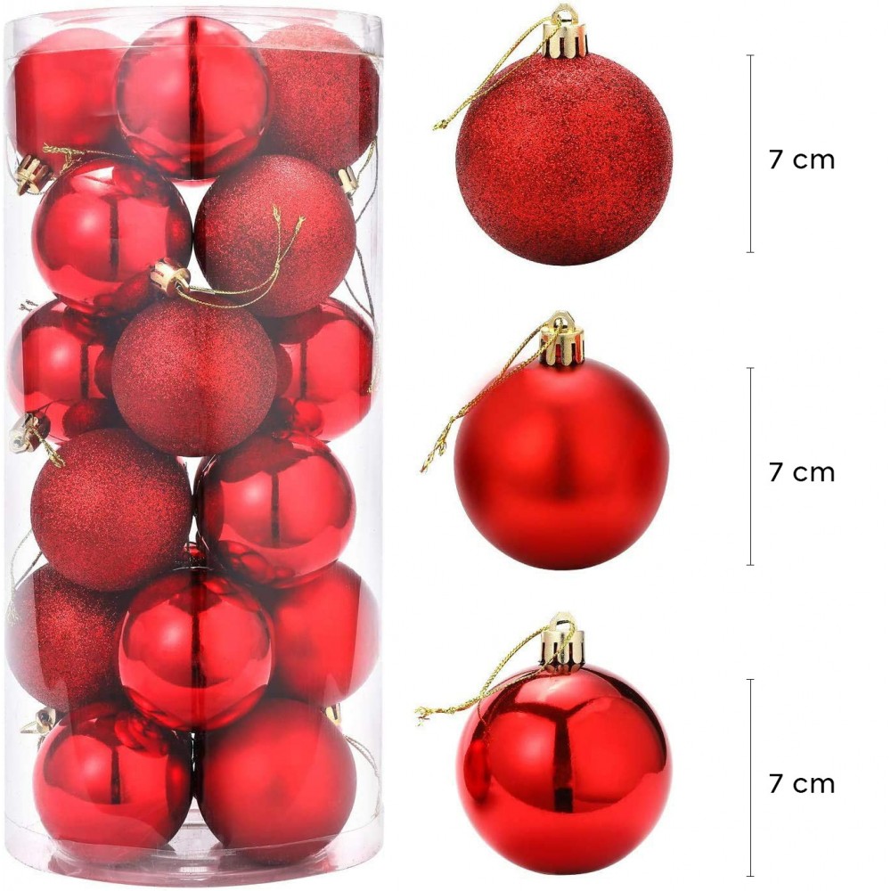 Lot de 48 boules de Noël 7 cm de diamètre...