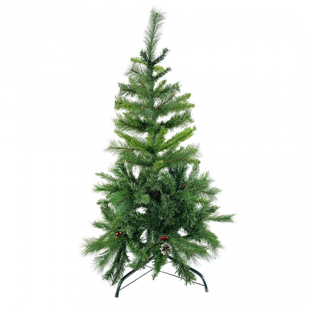 Sapin de Noël 120cm avec 380 branches pliantes en PVC sapin artificiel