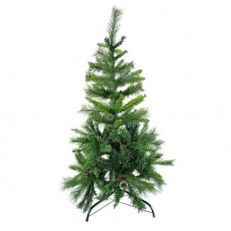 Sapin de Noël 120cm avec 380 branches pliantes en PVC sapin artificiel