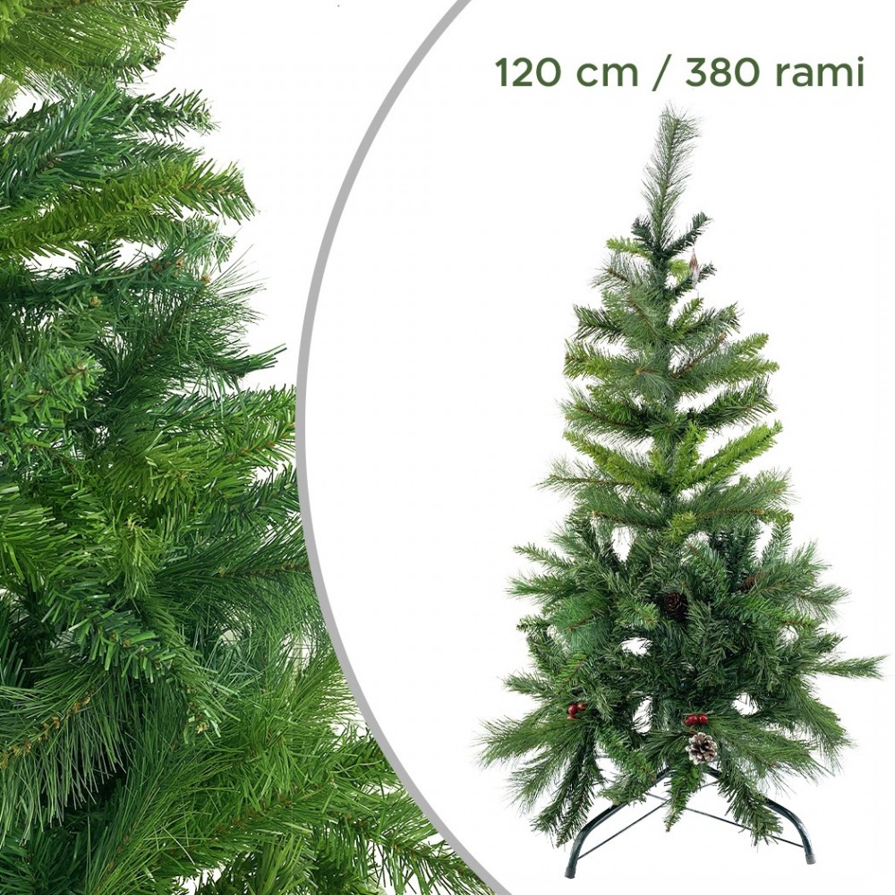 Sapin de Noël 120cm avec 380 branches pliantes...