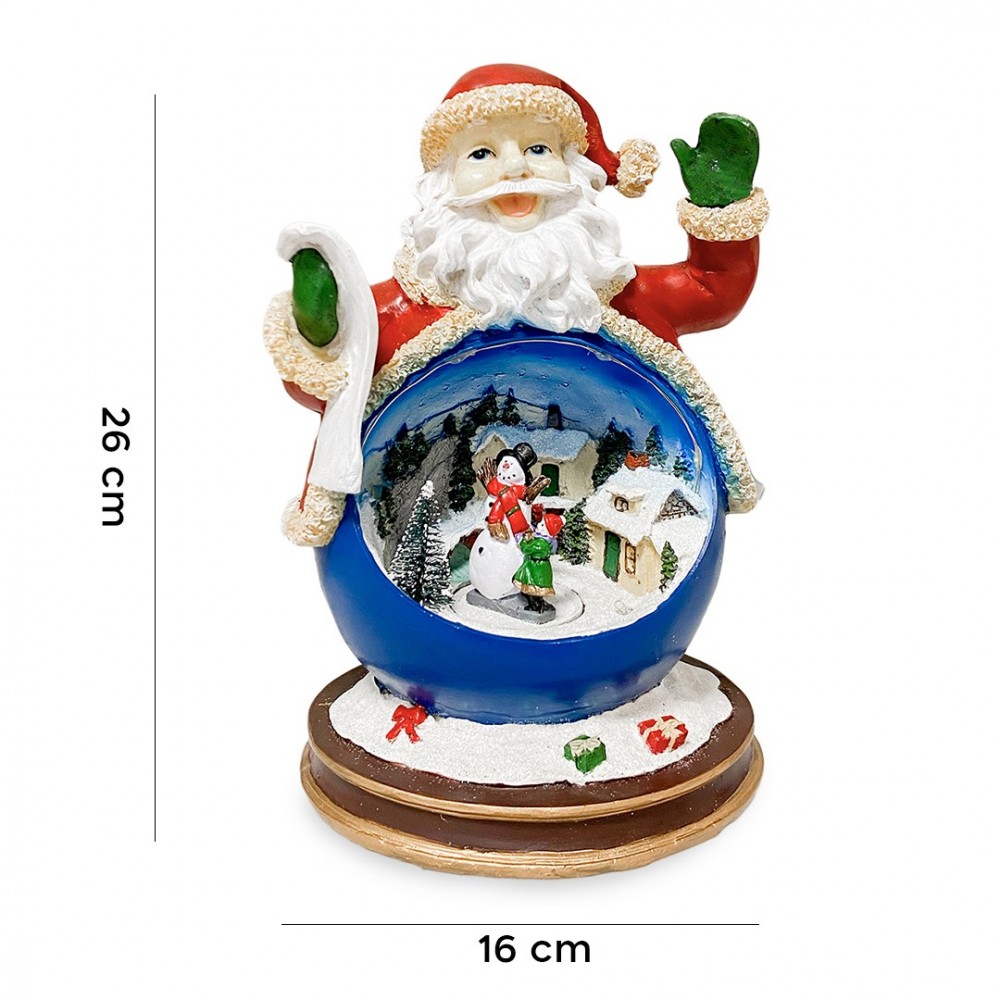 Père Noël en résine Ameublement lumières sons...