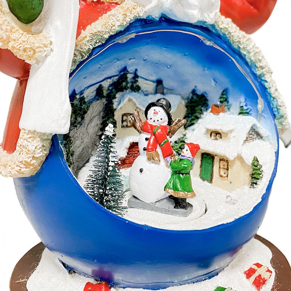 Père Noël en résine Ameublement lumières sons...