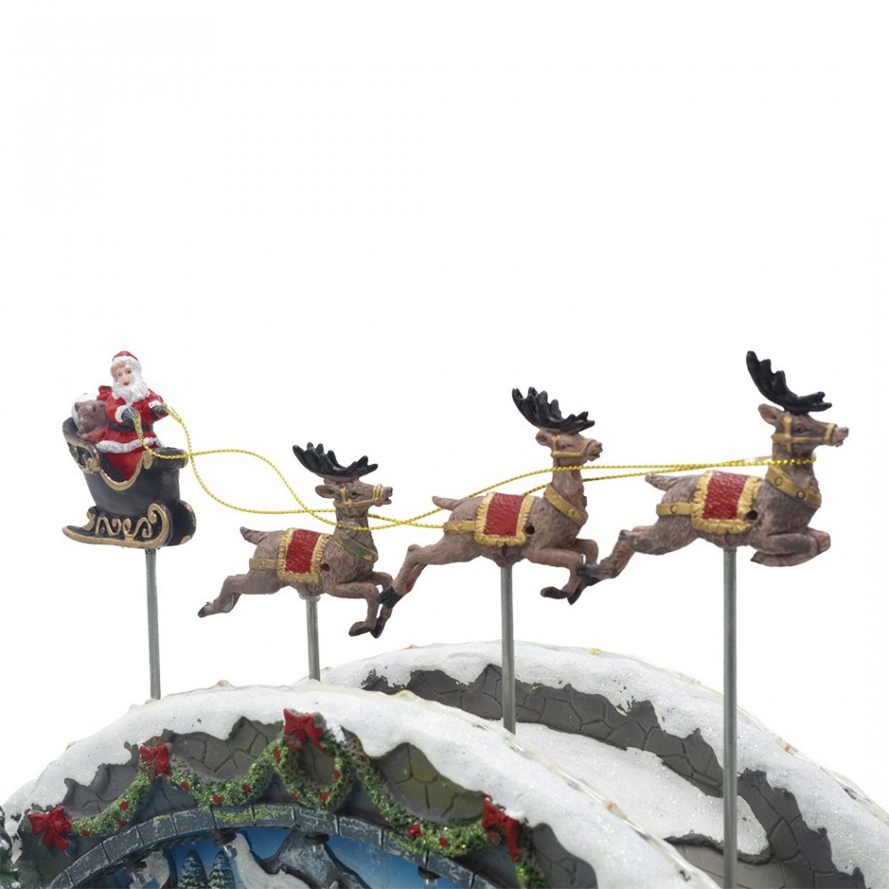 Village de Noel Scénario avec musique lumières...