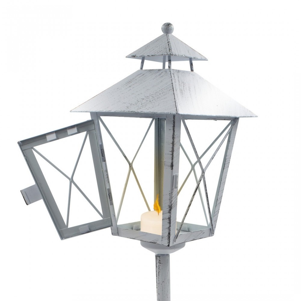 Lampadaire blanc de Noel décoration en métal et...