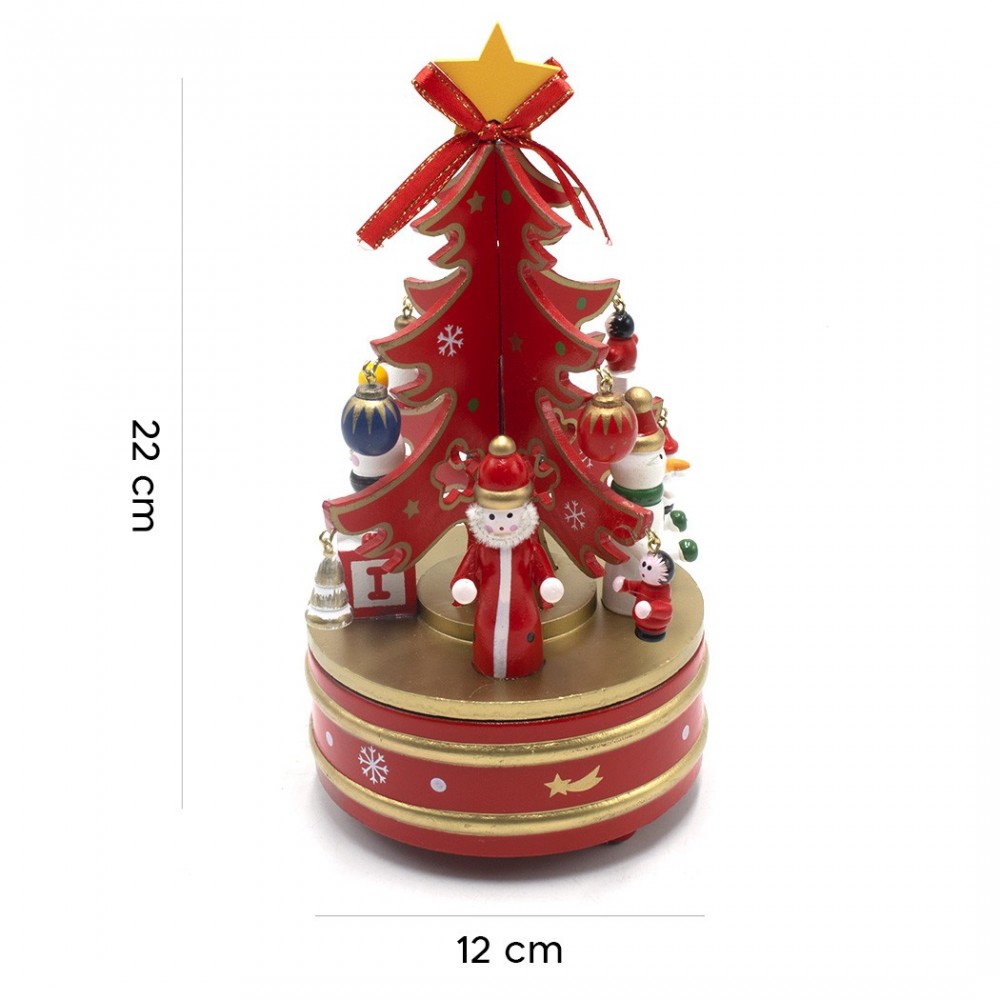 Carillon joute en bois arbre de Noel H22 avec...
