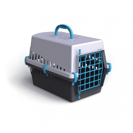 Caisse de transport avec grille en plastique pour chiens et chats 50cm