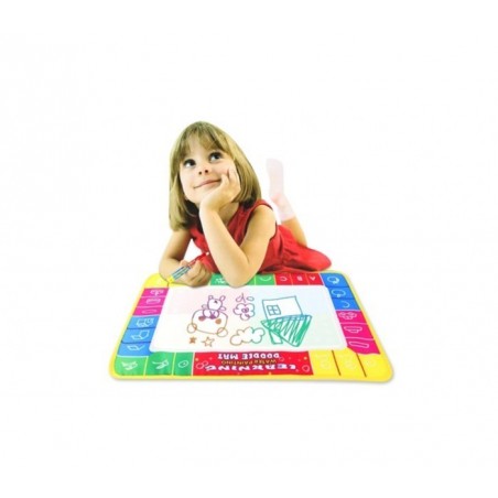 Tapis magique pour colorier 48 x 36 cm 2 modèles plume d'eau 122061